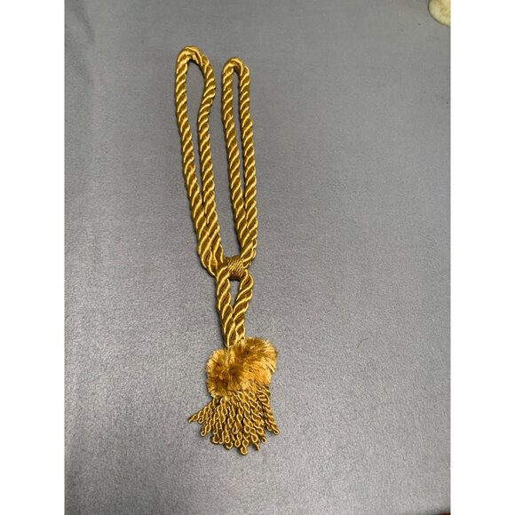 Vintage Gold Curtain Tieback with Tassel - Picture 6 of 11